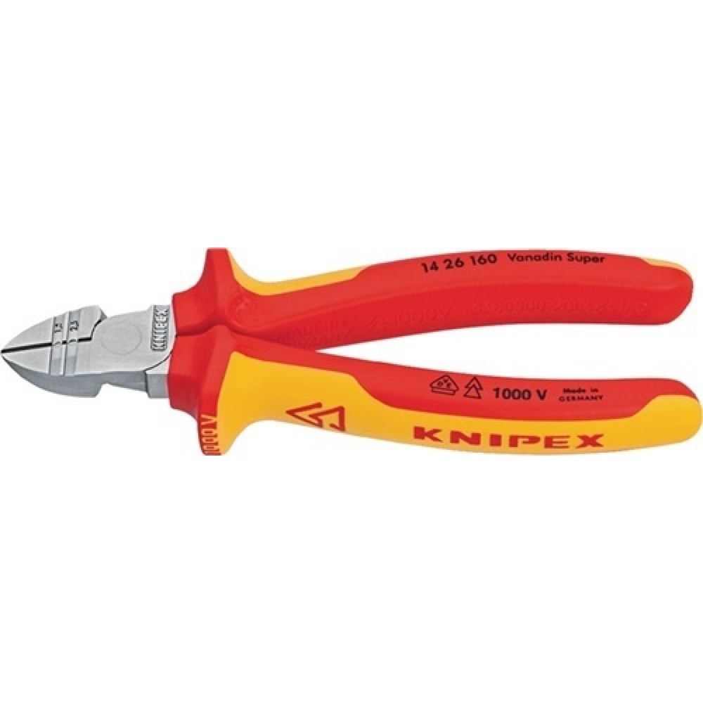 Seitenschneider L.160mm z.Abisolieren KNIPEX