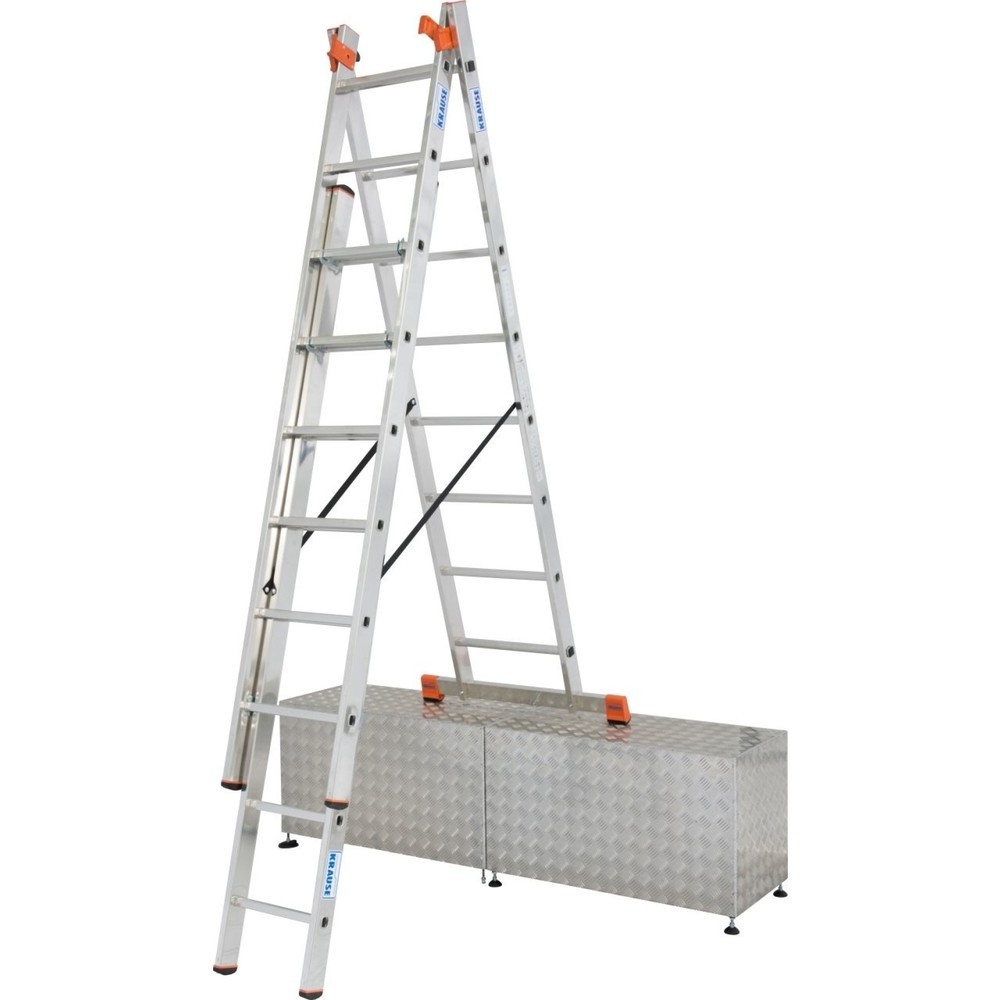 Produktabbildung: KRAUSE® MONTO Vielzweckleiter Tribilo Treppe 3x8 Sprossen