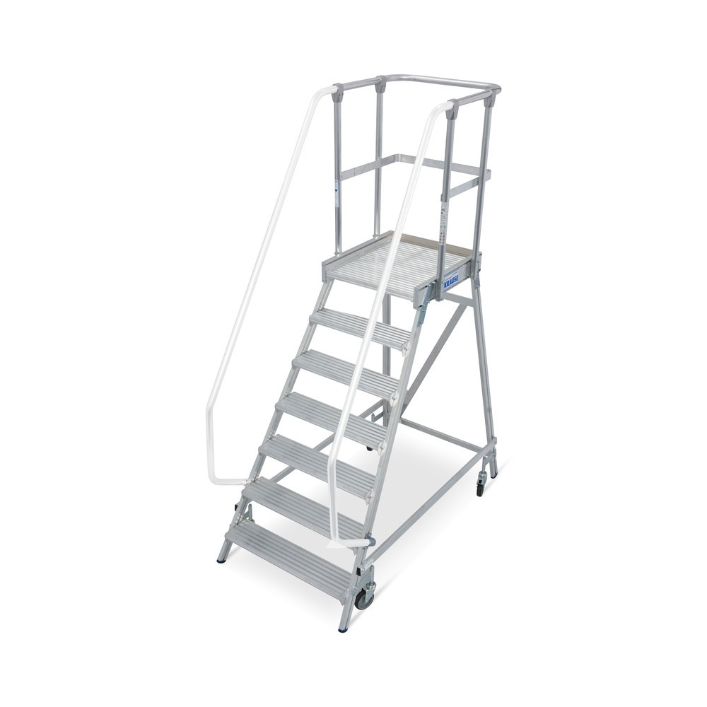 KRAUSE® STABILO Podesttreppe, 1-seitig, verfahrbar, Standhöhe 1,65 m