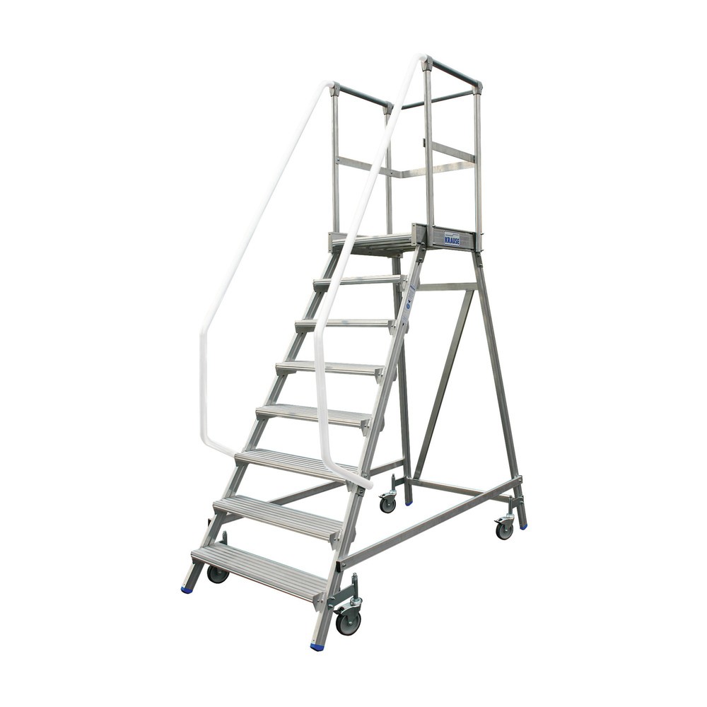 KRAUSE® STABILO Podesttreppe, 1-seitig, verfahrbar, Standhöhe 1,90 m