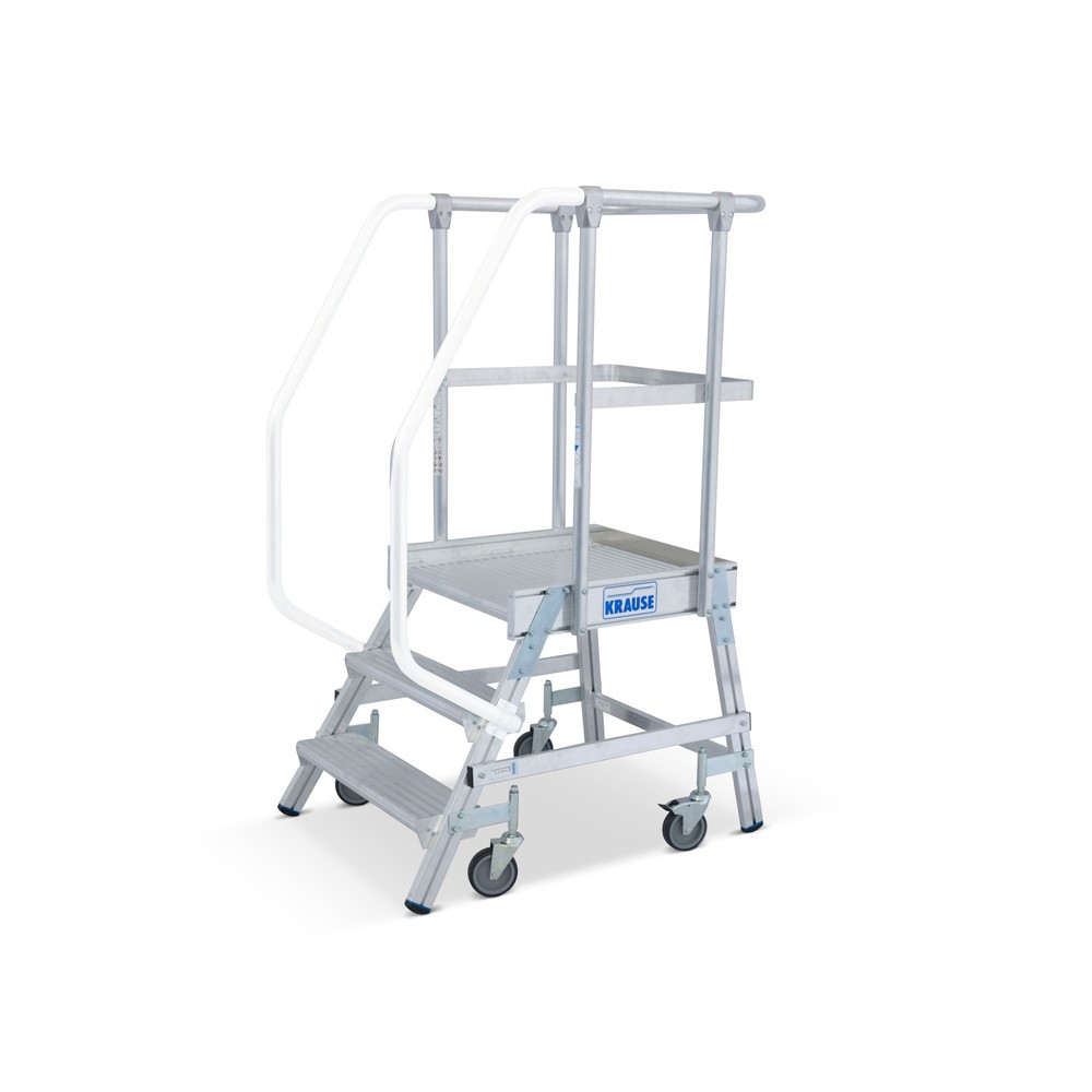 Produktabbildung: KRAUSE® STABILO  Podesttreppe, 1-seitig, verfahrbar, Standhöhe 0,70 m