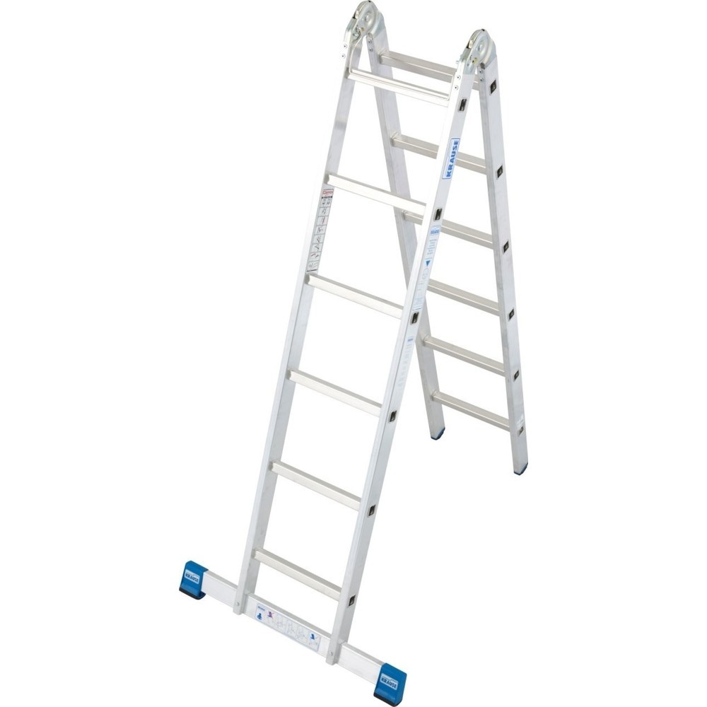 Produktabbildung: KRAUSE® STABILO Gelenk-Doppelleiter 2x6 Sprossen