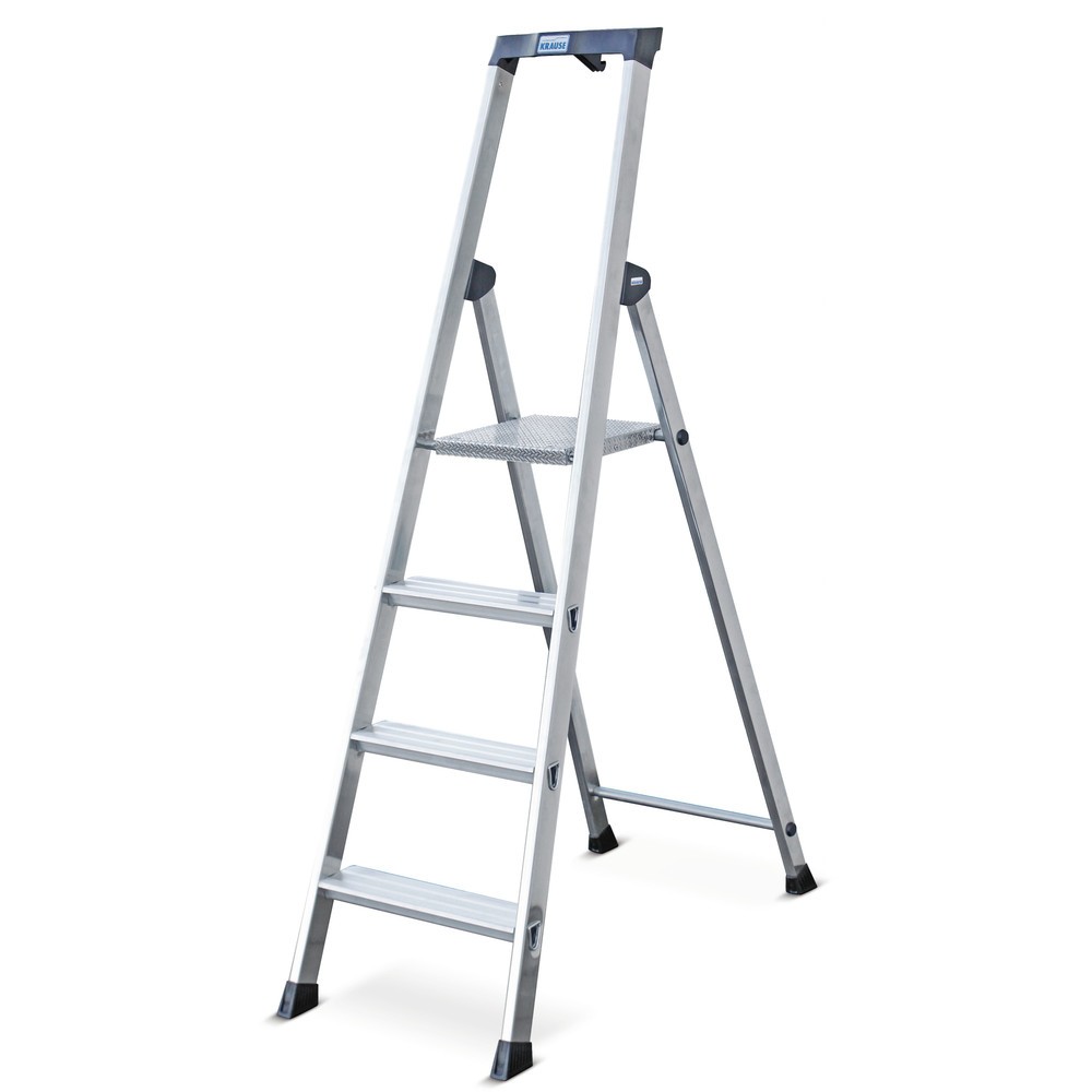 KRAUSE® MONTO Stufen-Leiter, hochfest gebördelt aus Aluminium, Standhöhe 0,85 m