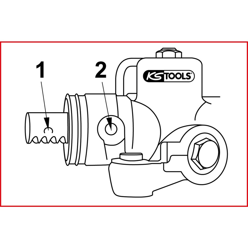 KS TOOLS Arretierschraube zur Zahnstangen-Mittelstellung für VAG