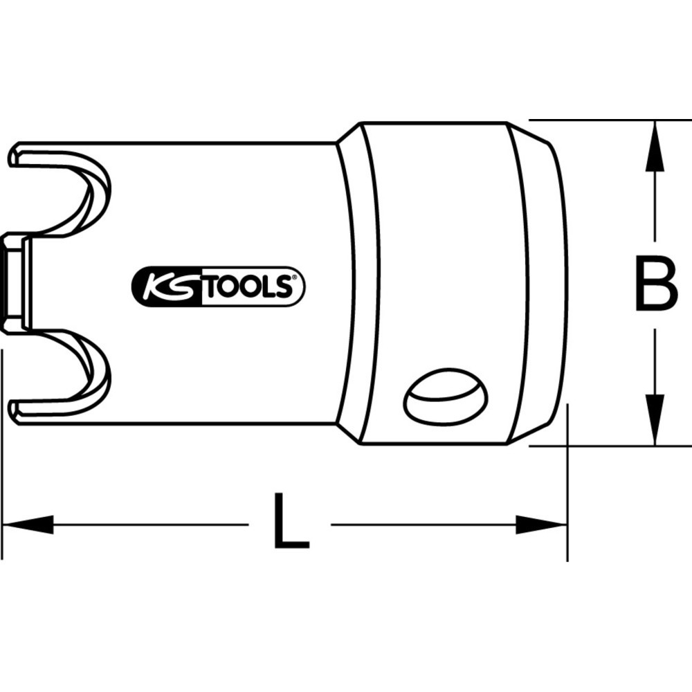 KS TOOLS Badewannenadapter für Ventilfix, 53mm
