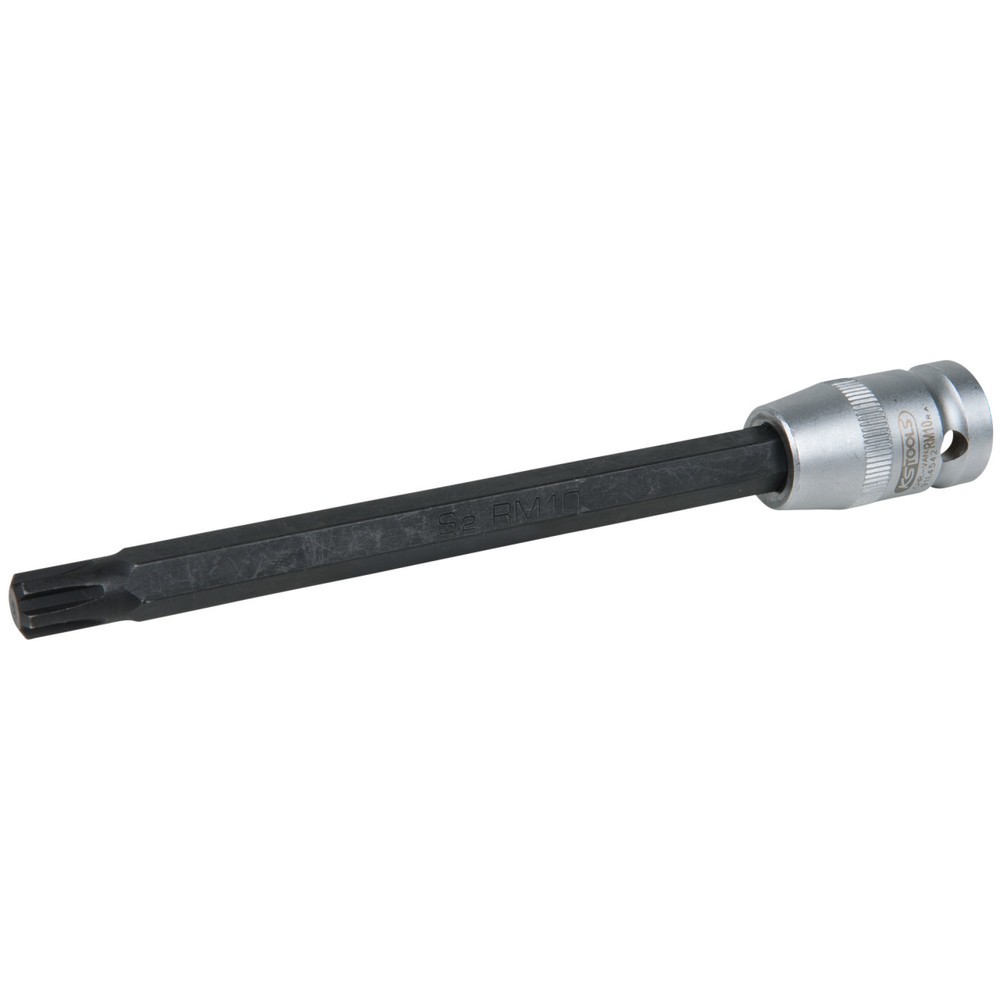 KS TOOLS 1/2" Bit-Stecknuss für RIBE®-Schrauben, M10, Länge 165 mm, phosphatiert