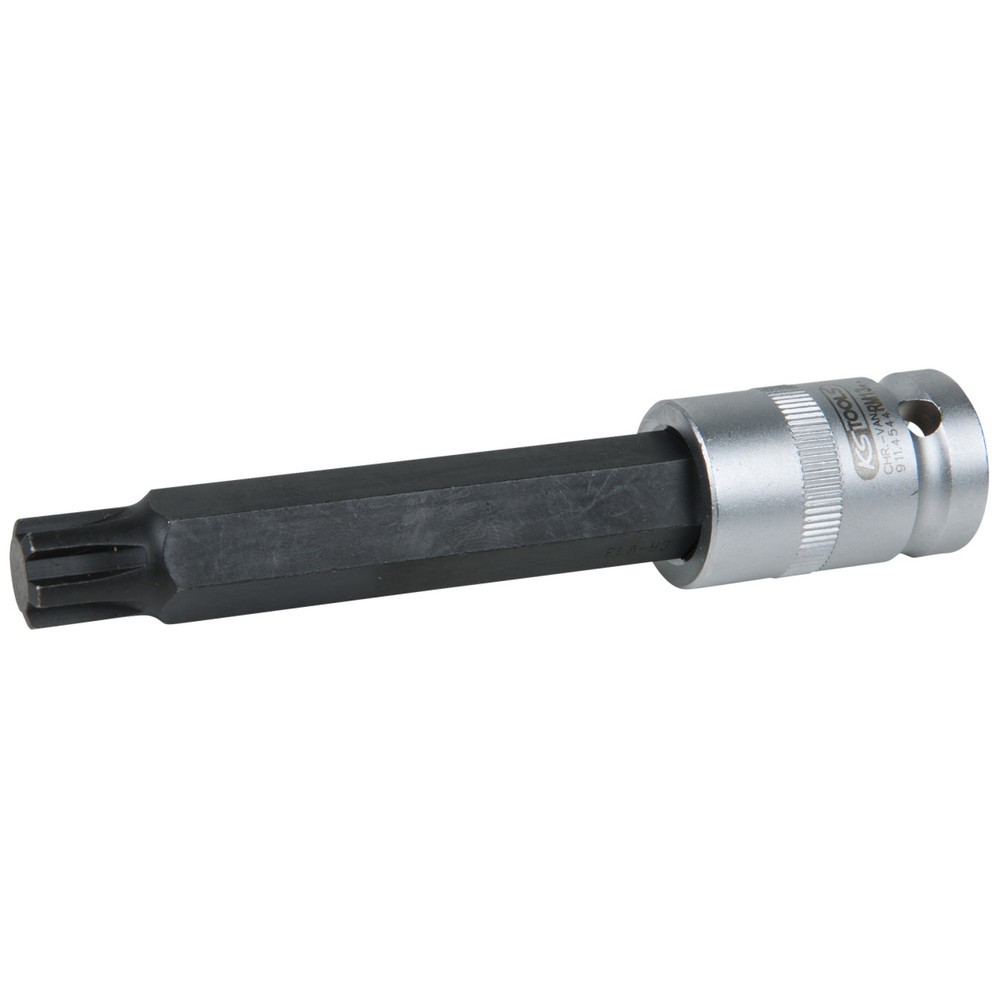 KS TOOLS 1/2" Bit-Stecknuss für RIBE®-Schrauben, M13, Länge 120 mm, phosphatiert