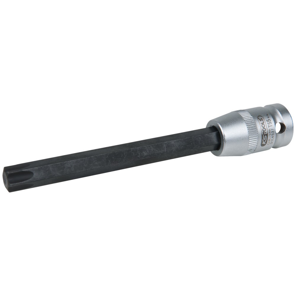 KS TOOLS 1/2" Bit-Stecknuss für Torx-Schrauben, T55, Länge 140 mm, phosphatiert