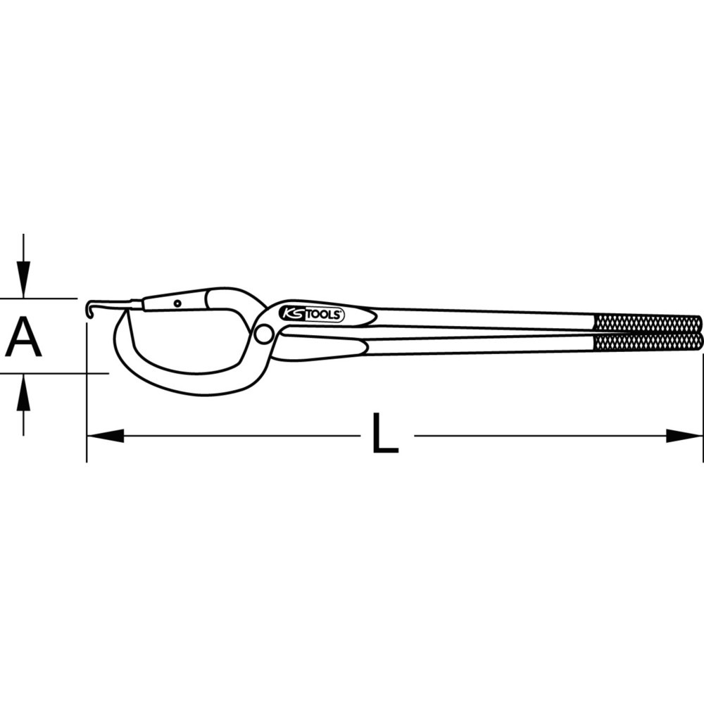 Produktabbildung Nr. 1: KS TOOLS Bremsfederzange, 325mm