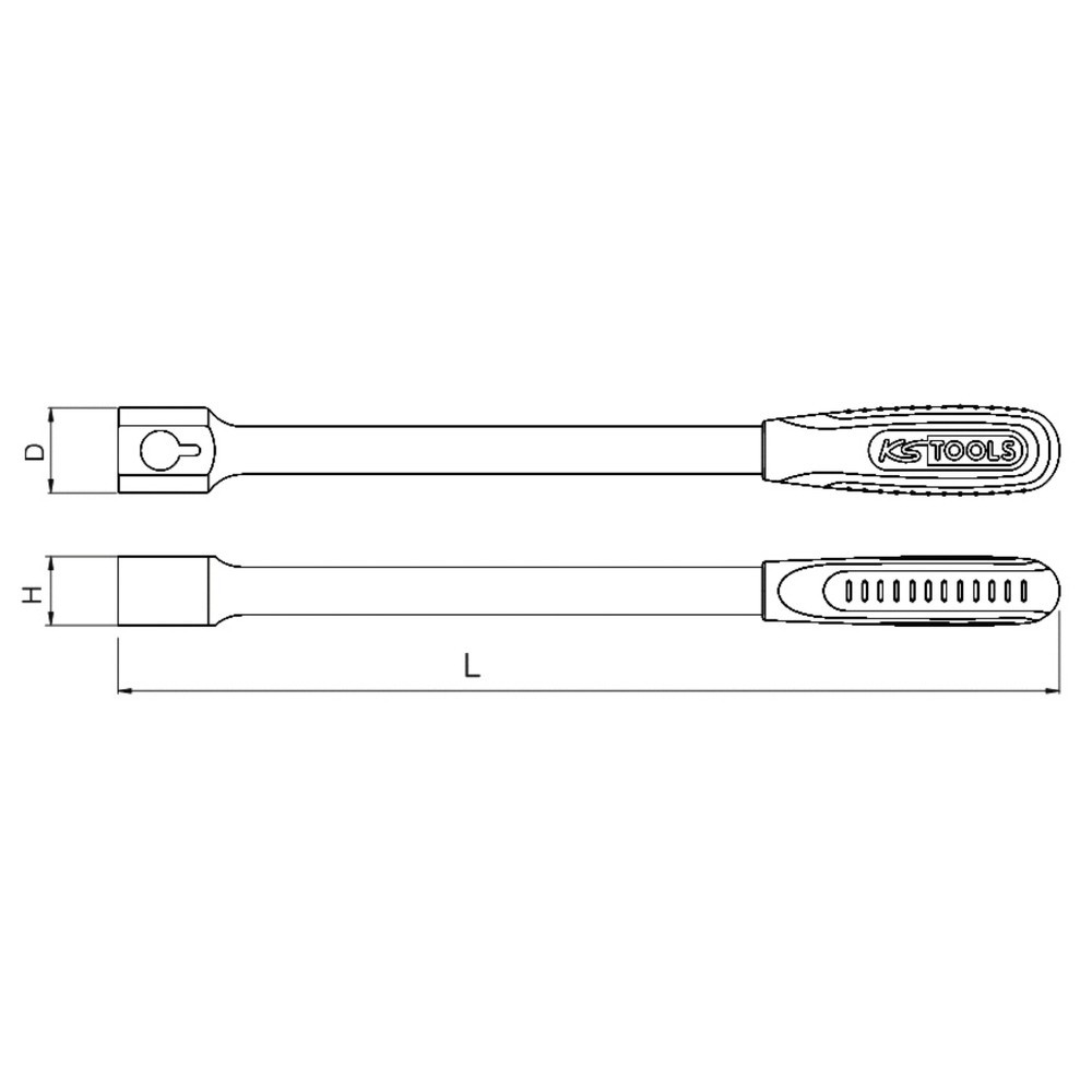 KS TOOLS 9x12mm ERGOTORQUEplus Universal-Einsteck-Schlüssel