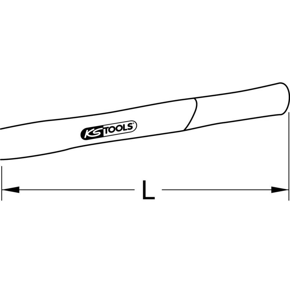 Produktabbildung: KS TOOLS Ersatzstiel Hickory, für 142.1508