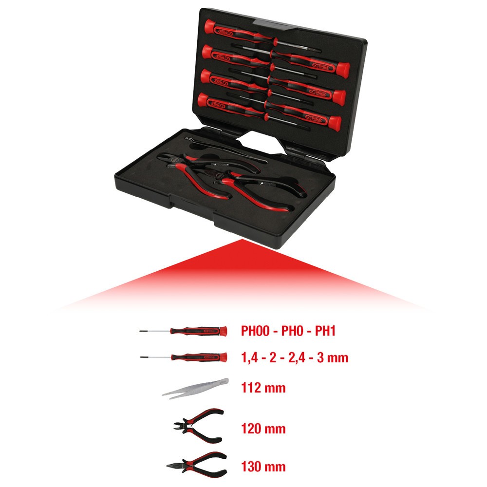 Produktabbildung: KS TOOLS Feinmechanik-Werkzeug-Satz, 10-tlg