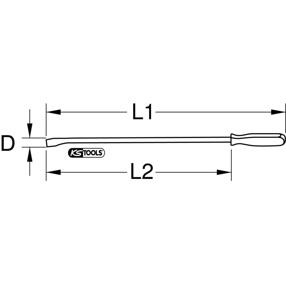 KS TOOLS Hebeleisen, 18x470mm