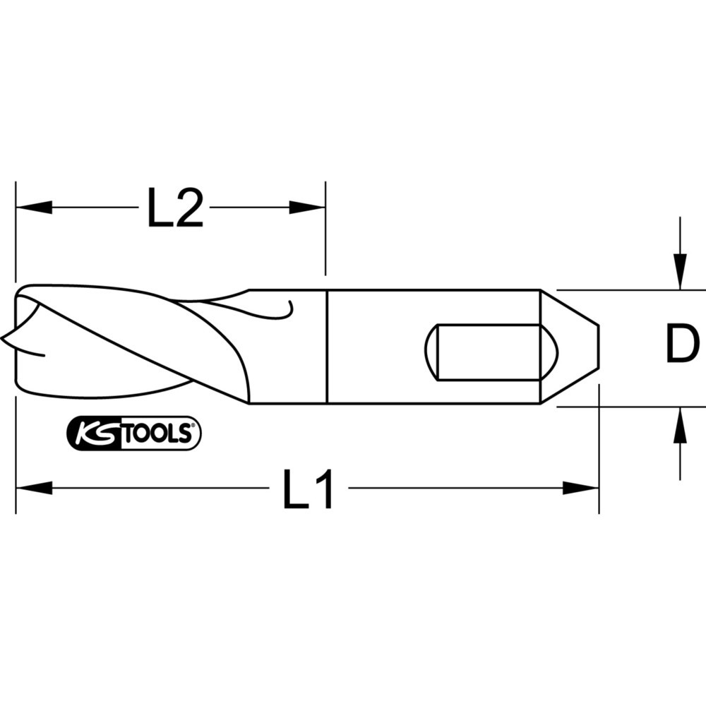 Produktabbildung Nr. 3: KS TOOLS HSS Schweißpunkt-Fräser, 6,5mm