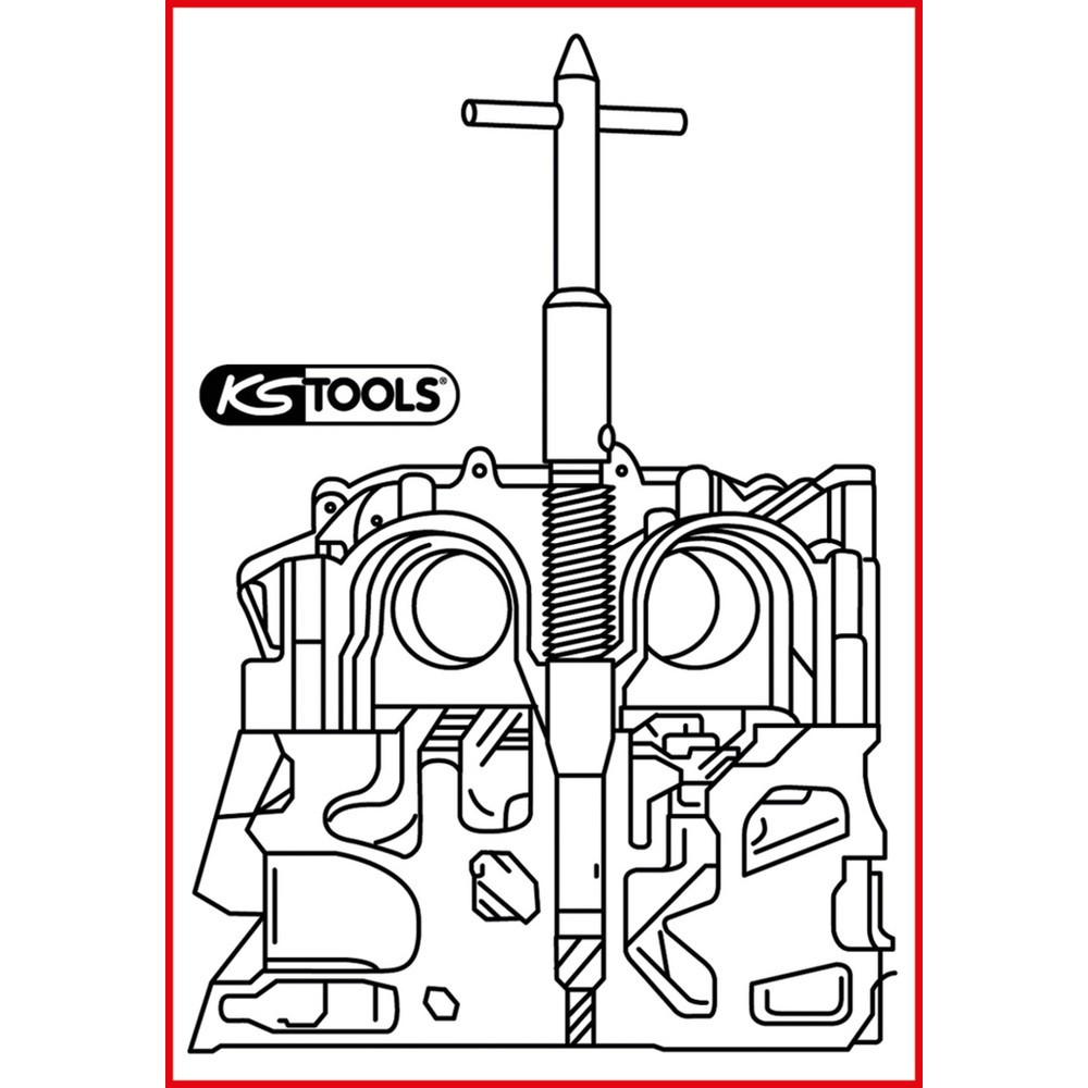 Produktabbildung: KS TOOLS Injektoren-Sitz-Reinigungswerkzeug, 1.6l PSA Common-Rail Diesel