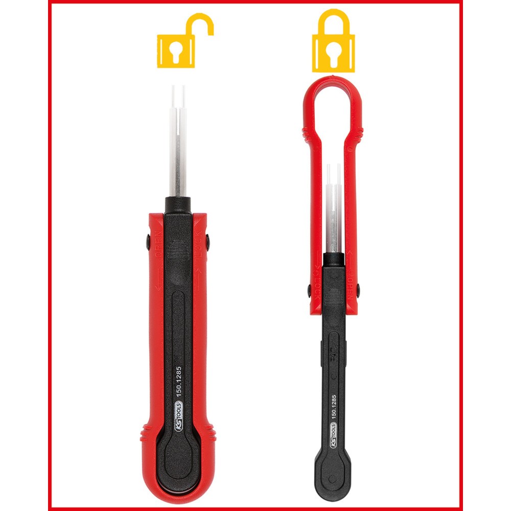 KS TOOLS Entriegelungswerkzeug für Rundstecker/Rundsteckhülsen 2,3 mm (AMP Tyco 2,3, Delphi 2,3, GHW 2,3)