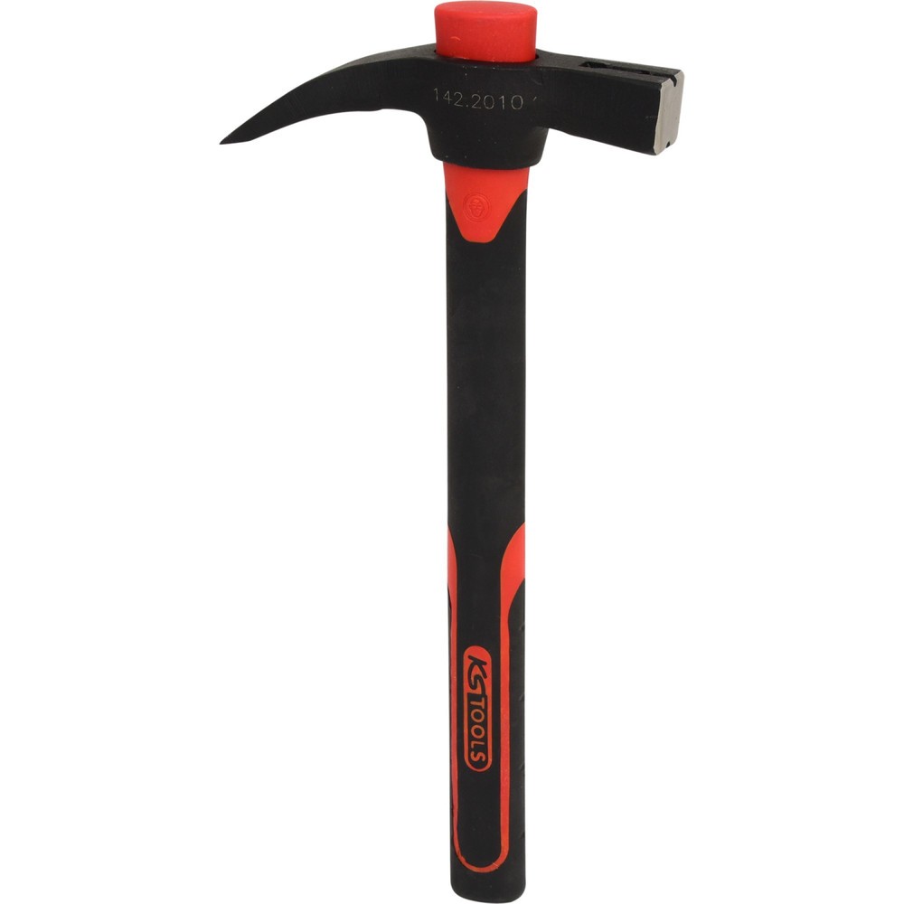 KS TOOLS Klauenhammer mit Fiberglasstiel, 700g