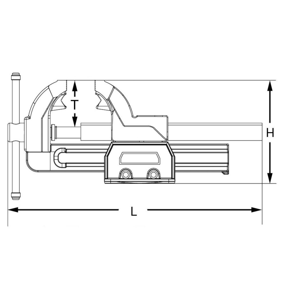 Produktabbildung Nr. 3: KS TOOLS Parallel-Schraubstock ohne Drehteller, 90 mm