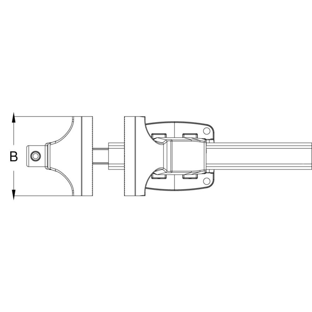 Produktabbildung: KS TOOLS Parallel-Schraubstock ohne Drehteller, 90 mm