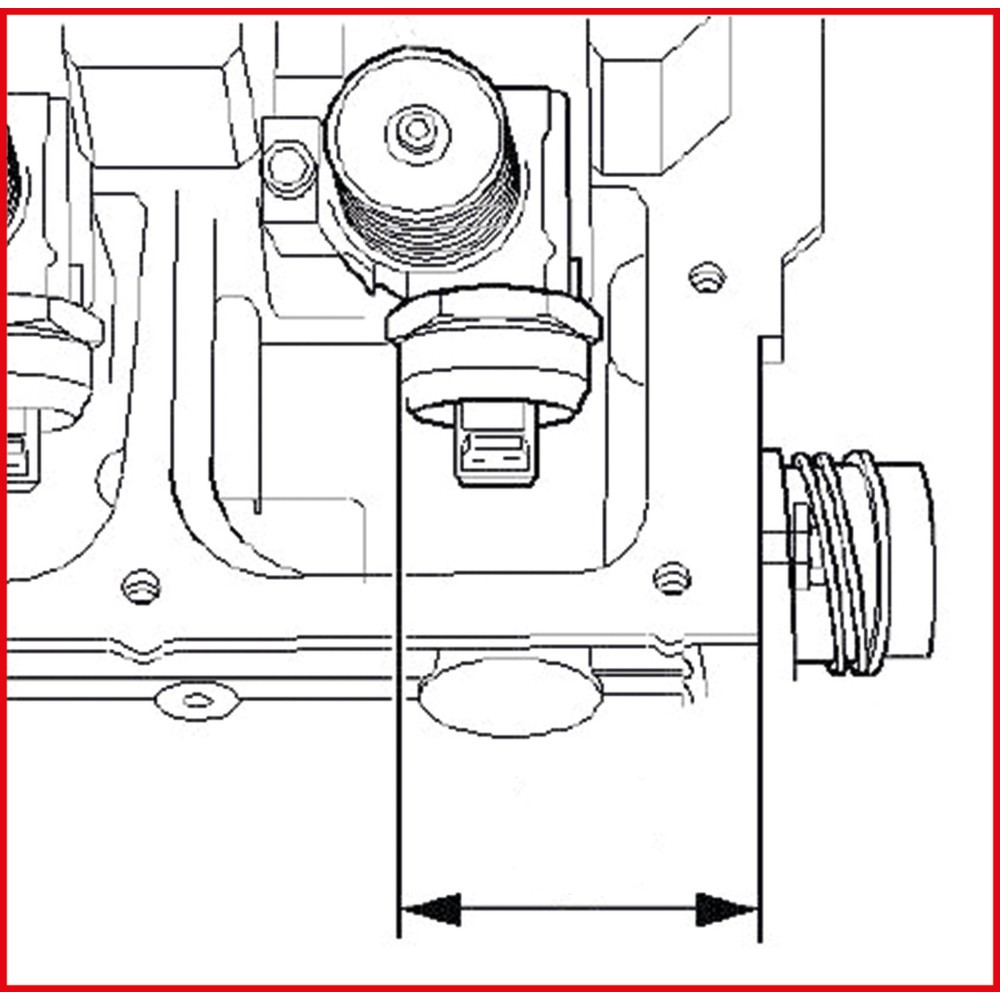 Produktabbildung Nr. 2: KS TOOLS Pumpe-Düse Einstelllehre, 4 Zylinder