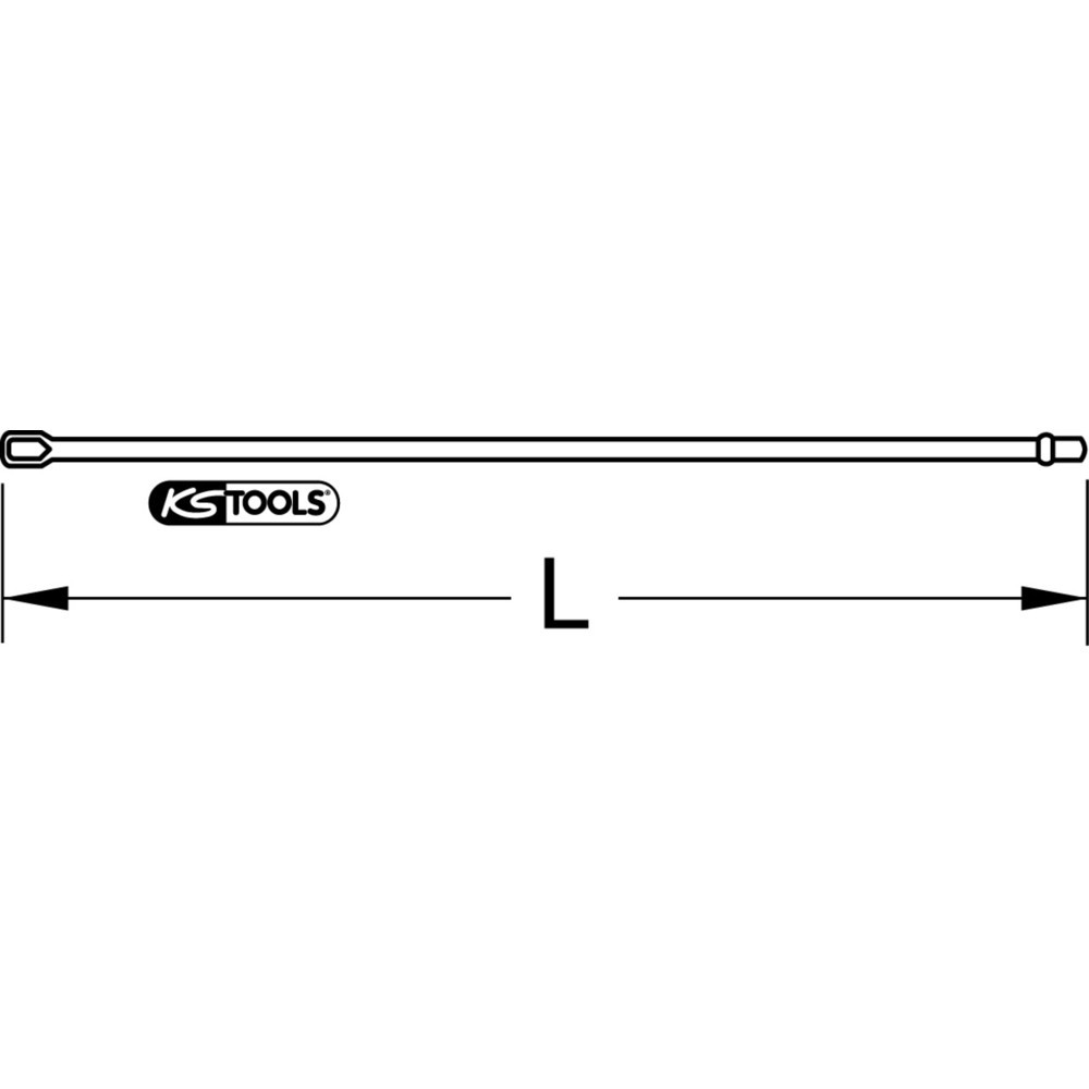 Produktabbildung Nr. 3: KS TOOLS 1" Radiator-Nippelschlüssel, 500mm