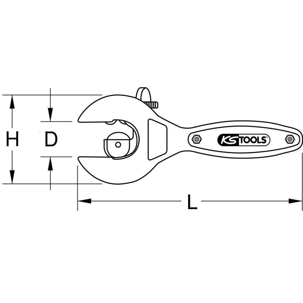 KS TOOLS Ratschen-Rohrabschneider, 3-13mm