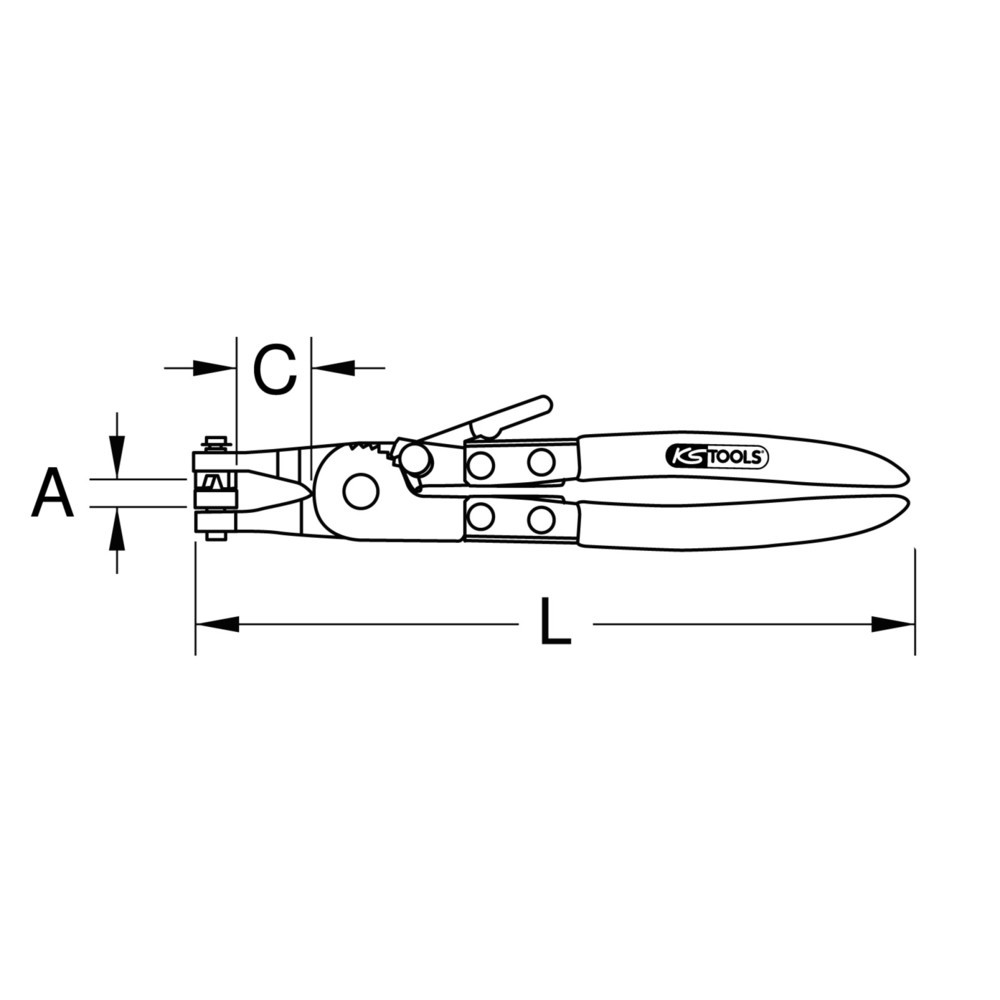 Produktabbildung Nr. 7: KS TOOLS Schlauchschellenzange, Variante2, 220mm