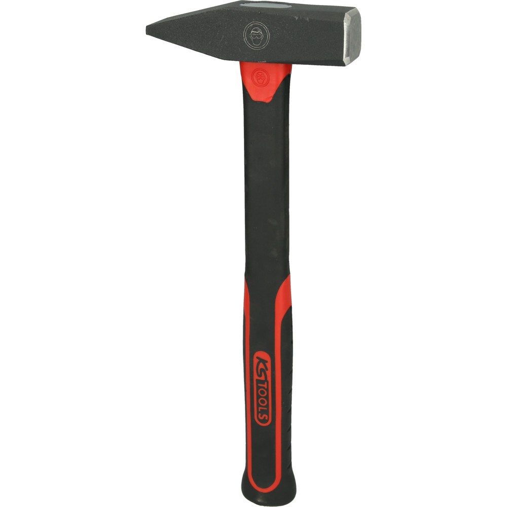 KS TOOLS Schlosserhammer mit Fiberglasstiel, 600g