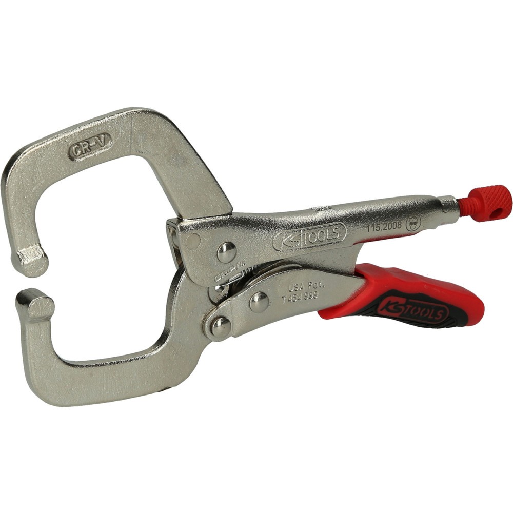 KS TOOLS Schweiß-Klammer-Gripzange mit Easy-Release, 165mm