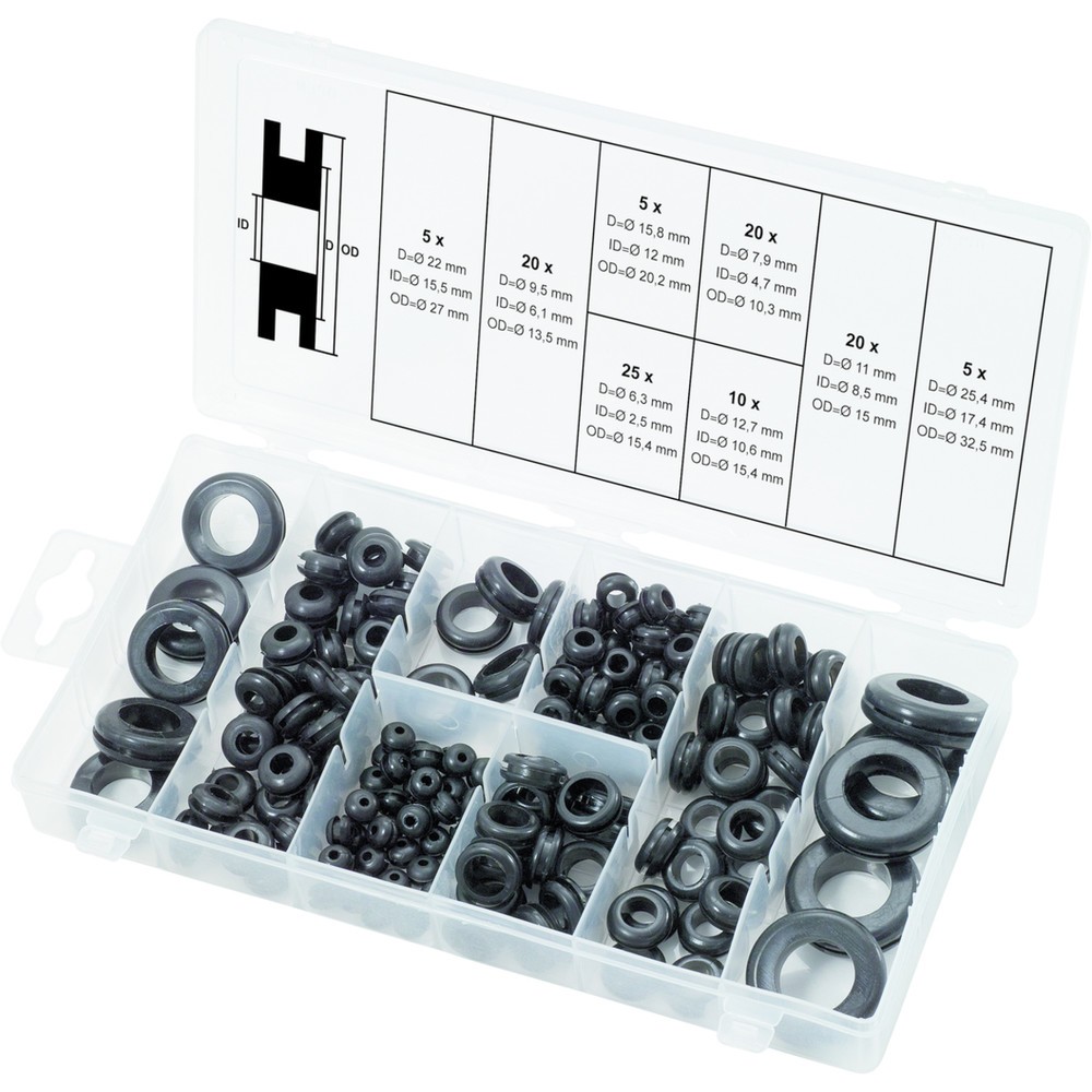 Produktabbildung Nr. 3: KS TOOLS Sortiment Gummi-Durchgangstüllen, 110-tlg