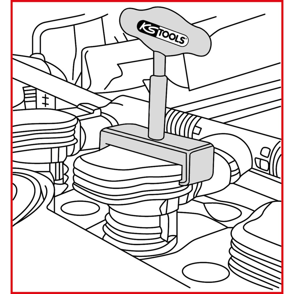 Produktabbildung Nr. 2: KS TOOLS T-Griff-Zündspulen-Abzieher-Typ 3, 105mm