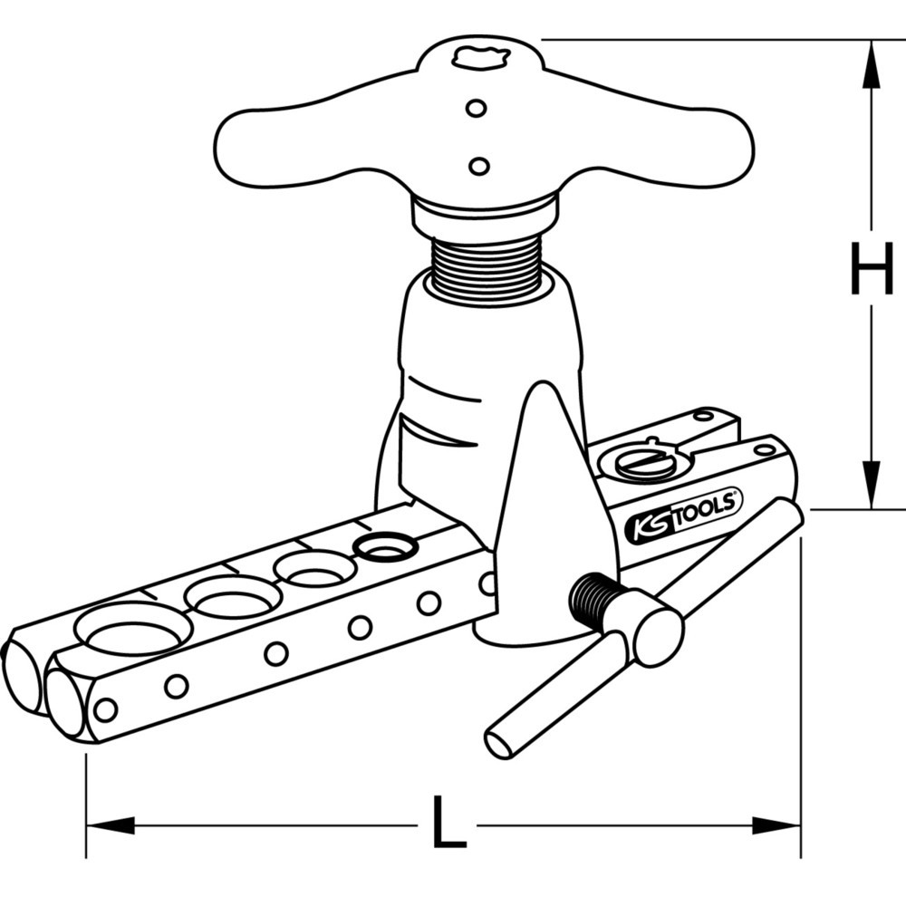 Produktabbildung Nr. 3: KS TOOLS Taumelbördelgerät, Zoll, 1/8"-3/4"