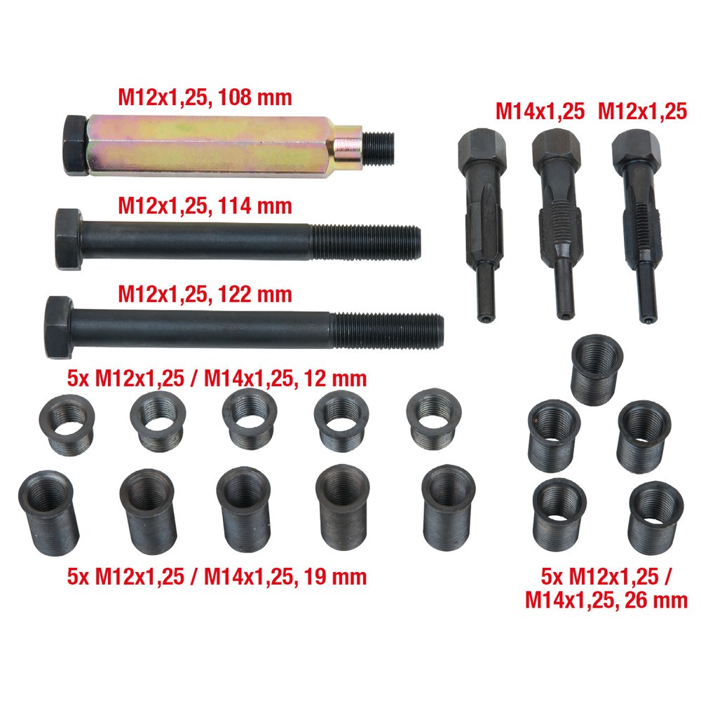 Produktabbildung Nr. 6: KS TOOLS THREADfix Reparatur-Satz M12x1,25 Glüh+Zündkerzen,21-tlg