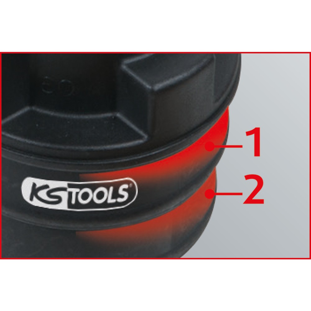 KS TOOLS 2-stufiger Einlass-Adapter, 31x38 mm