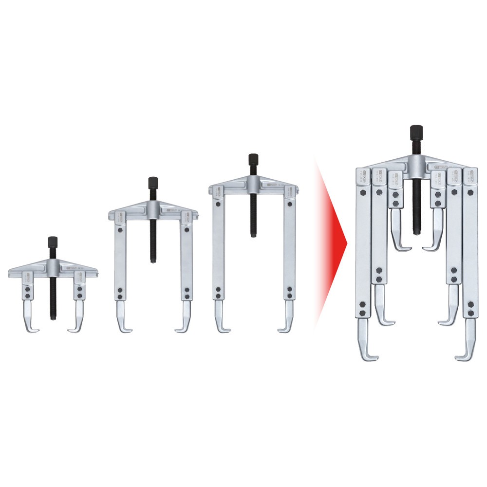 Produktabbildung Nr. 2: KS TOOLS Universal-Abzieher-Satz, 8-tlg