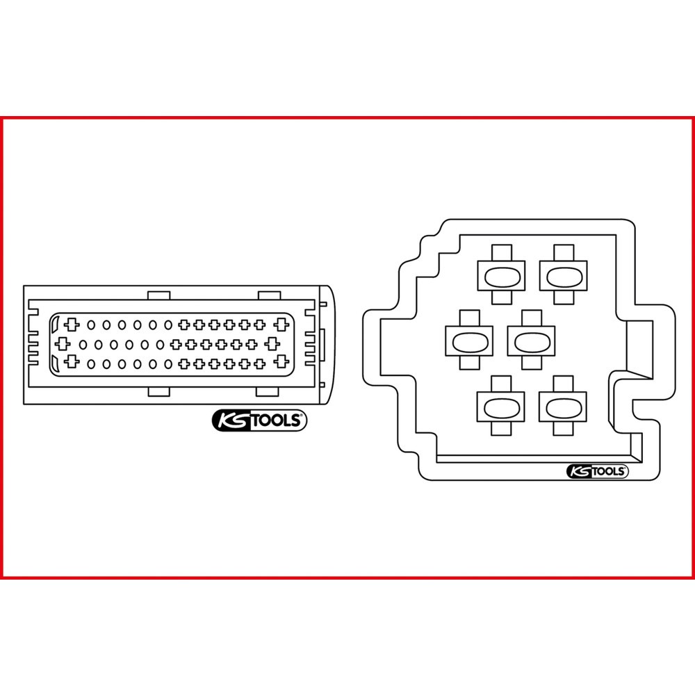 Produktabbildung Nr. 2: KS TOOLS Kabel-Entriegelungswerkzeug für Flachstecker und Flachsteckhülsen 1,6mm