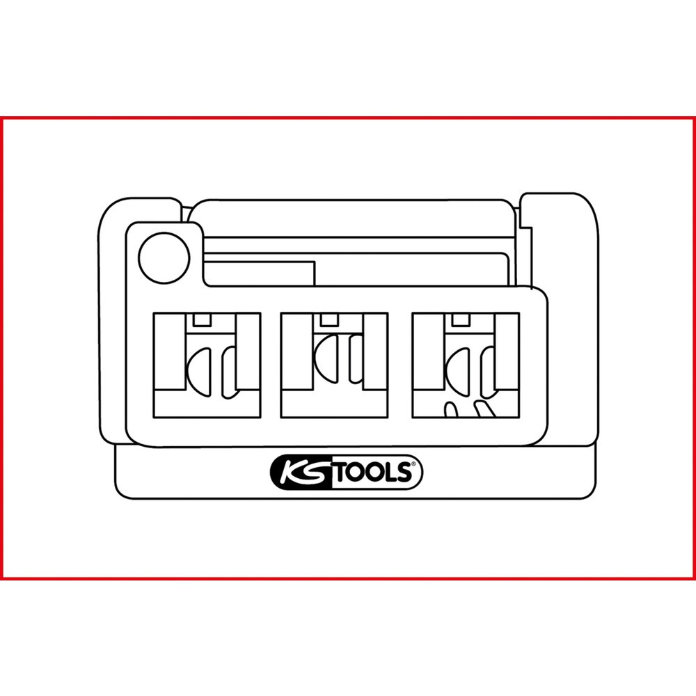 Produktabbildung Nr. 3: KS TOOLS Kabel-Entriegelungswerkzeug für Flachstecker und Flachsteckhülsen 1,6mm