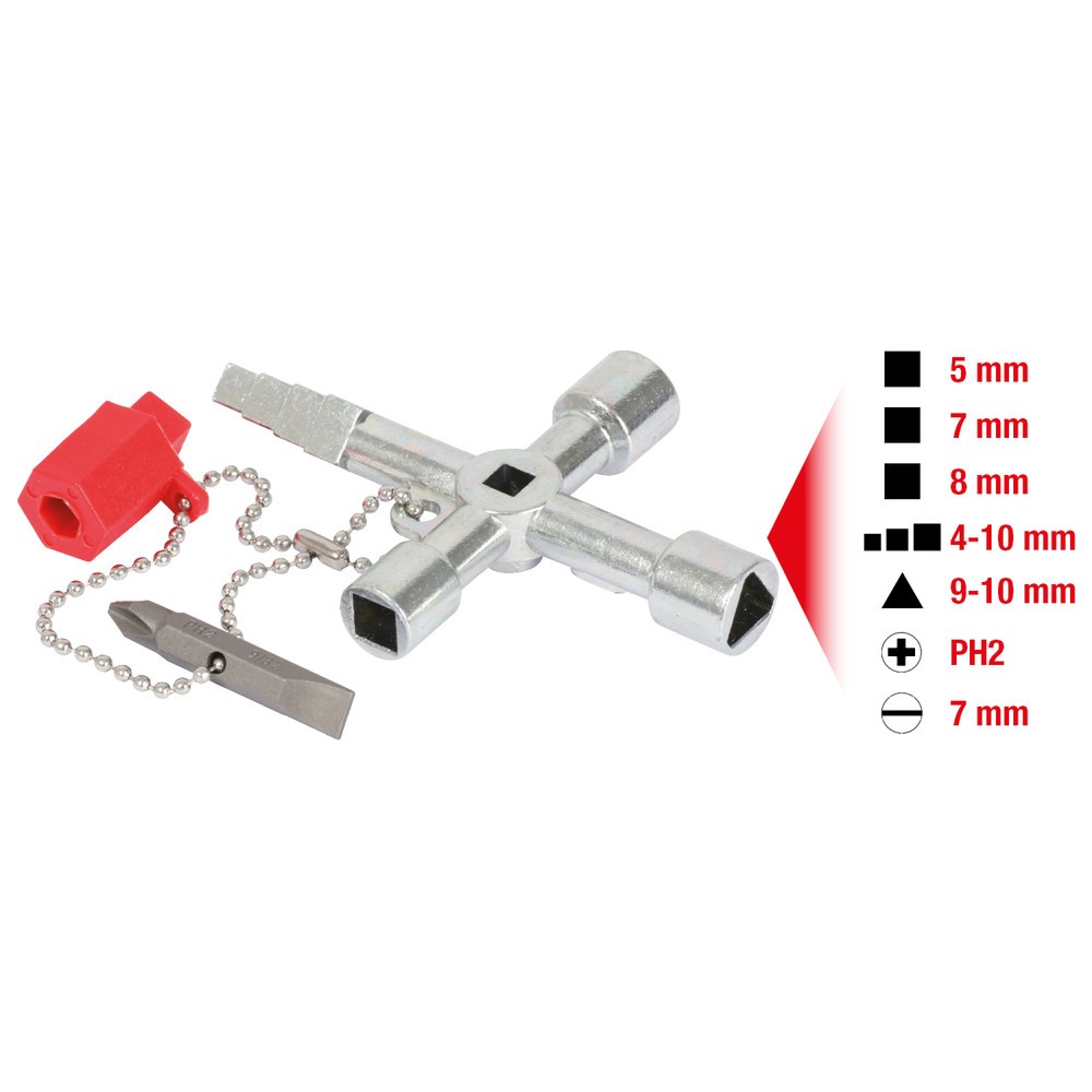 Produktabbildung Nr. 2: KS TOOLS Universal-Schaltschrankschlüssel, 61mm