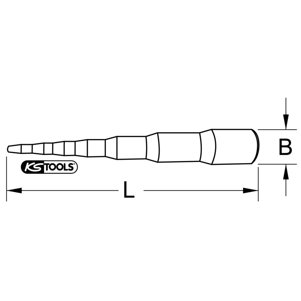 Produktabbildung: KS TOOLS Universal-Stufenschlüssel, 6-stufig, 3/16"-5/8"