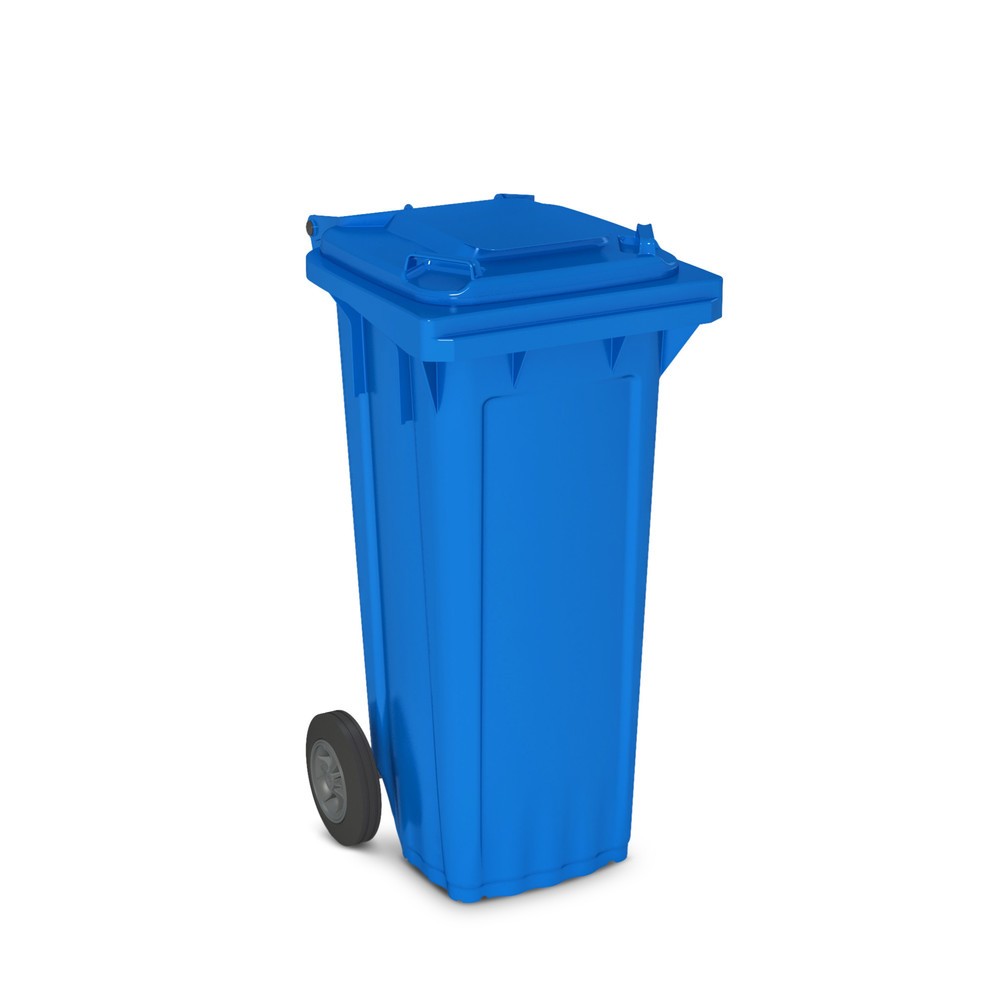 Kunststoff-Mülltonne mit Rollen, 80 Liter, blau