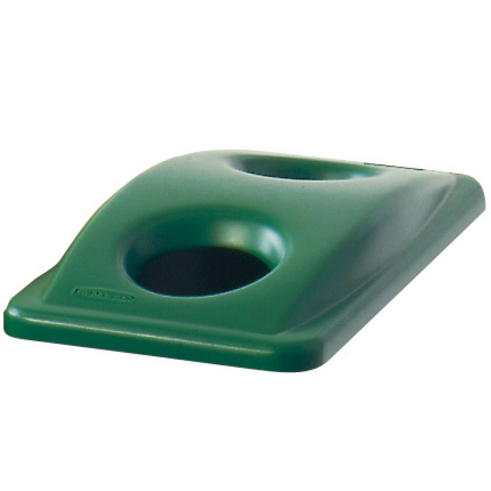 Kunststoffdeckel für Wertstoffsammler Rubbermaid Slim Jim®, 60 und 87 Liter, mit Einwurfloch, grün