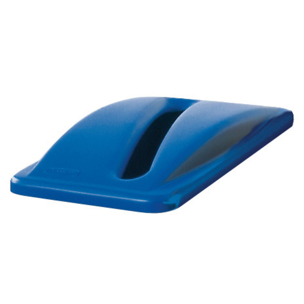 Kunststoffdeckel für Wertstoffsammler Rubbermaid Slim Jim®, 60 und 87 Liter, Papiereinwurf, blau
