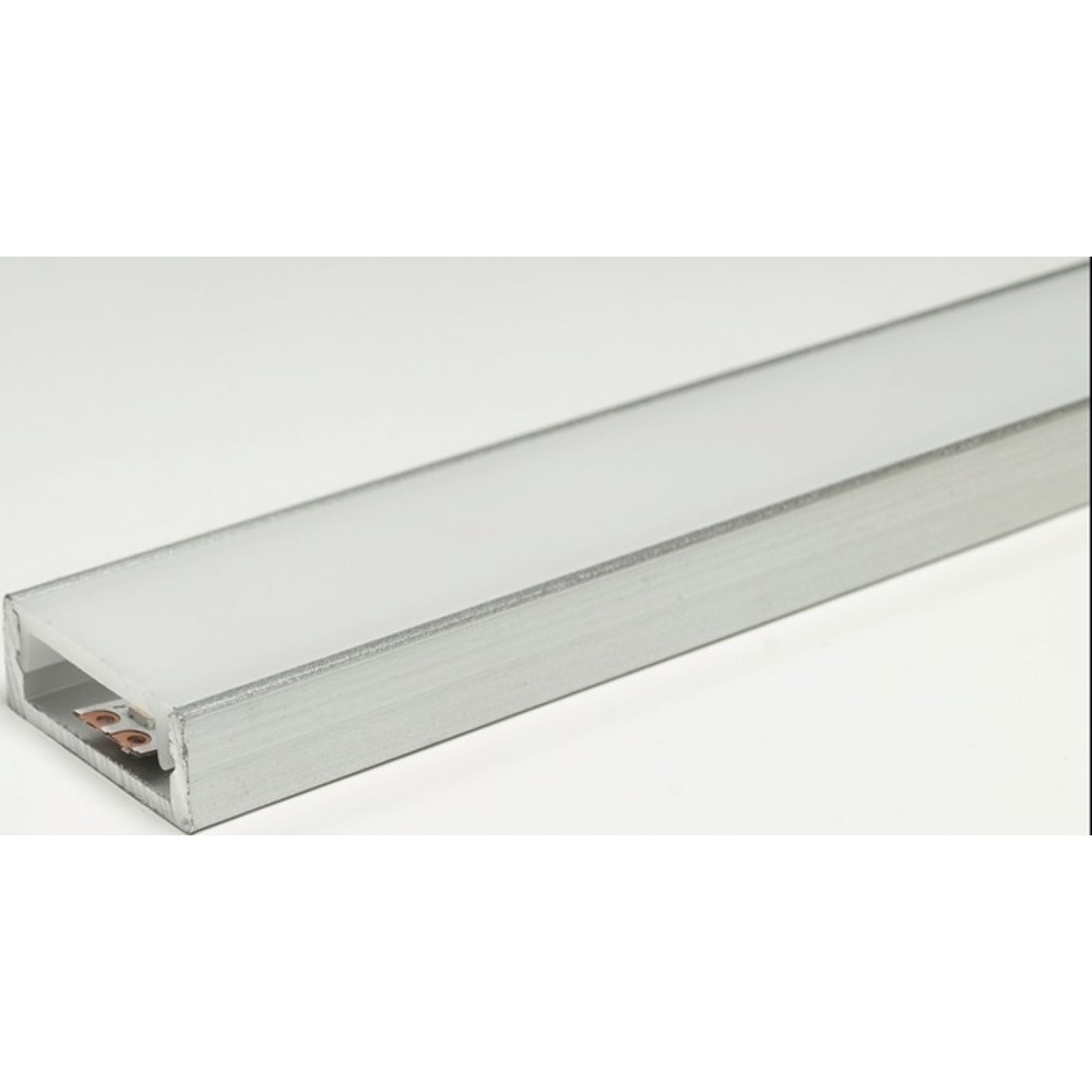 L&S LED Leuchtenprofil Paris, Aluminium EV1, Paris Nutmaß 18x7 mm Einbau