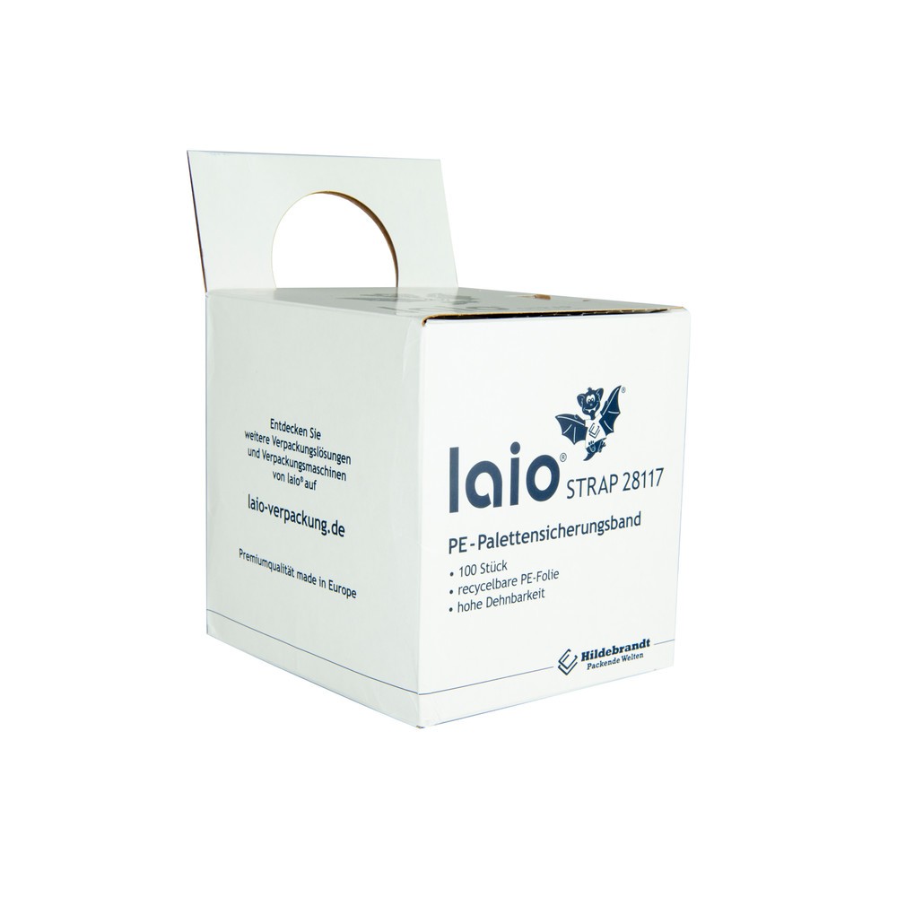 laio® STRAP Palettensicherungsband, BxL 100 x 1.200 mm, 100 Stk/VE