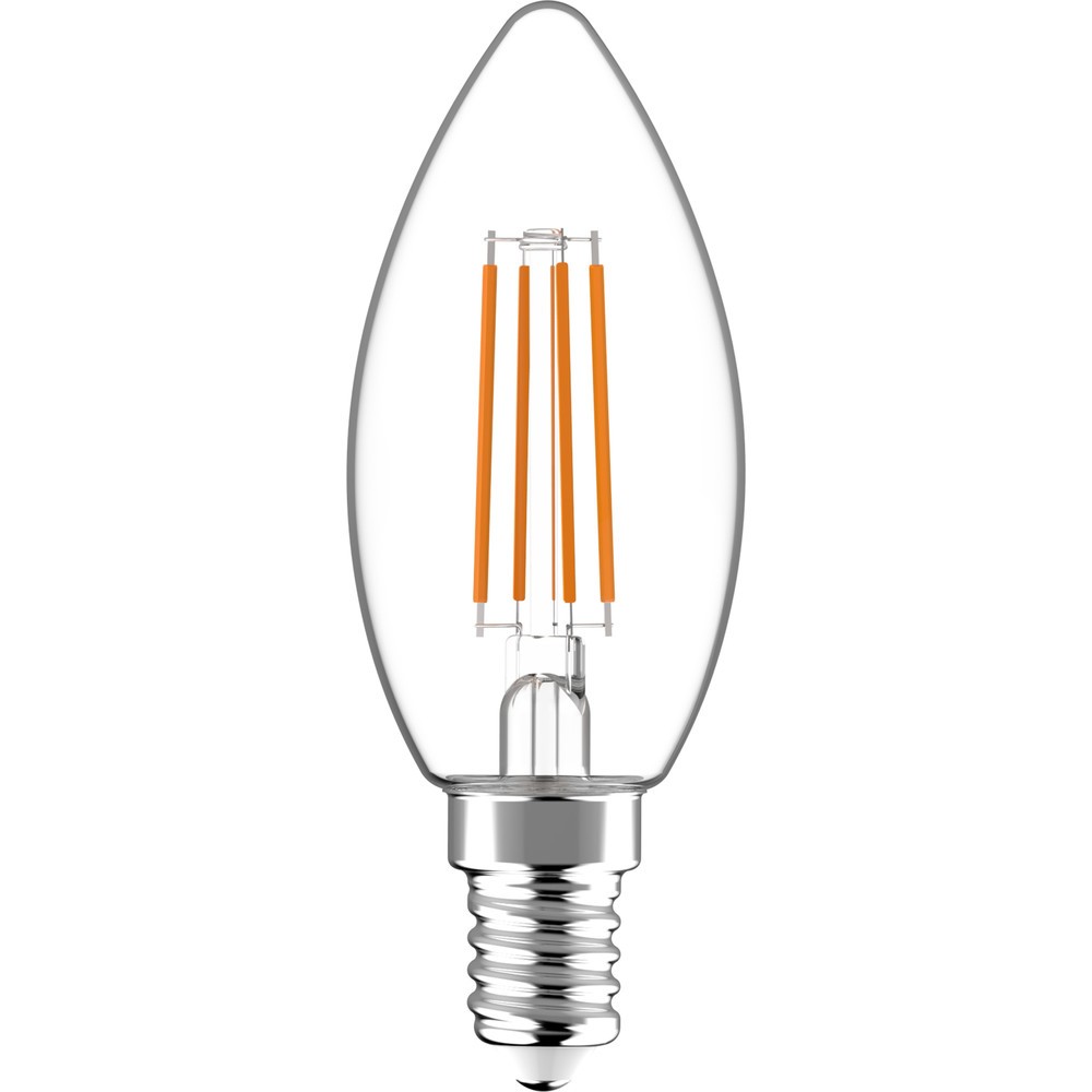 LED Filament Leuchtmittel - Kerze C35 E14 4,5W 470lm 2700K klar 330°