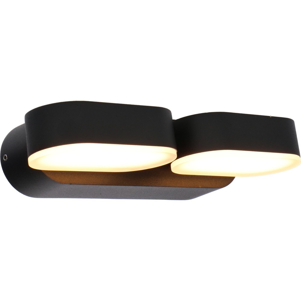 LED Outdoor-Wandleuchte Barcelona - 6W 570lm 2700K IP54 - schwarz