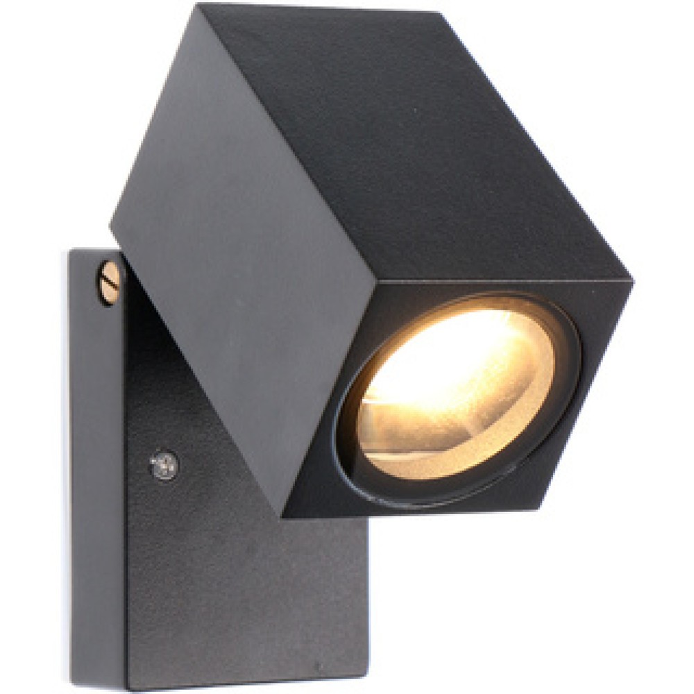 LED Outdoor-Wandleuchte Siena - 1xGU10 IP44 - schwarz