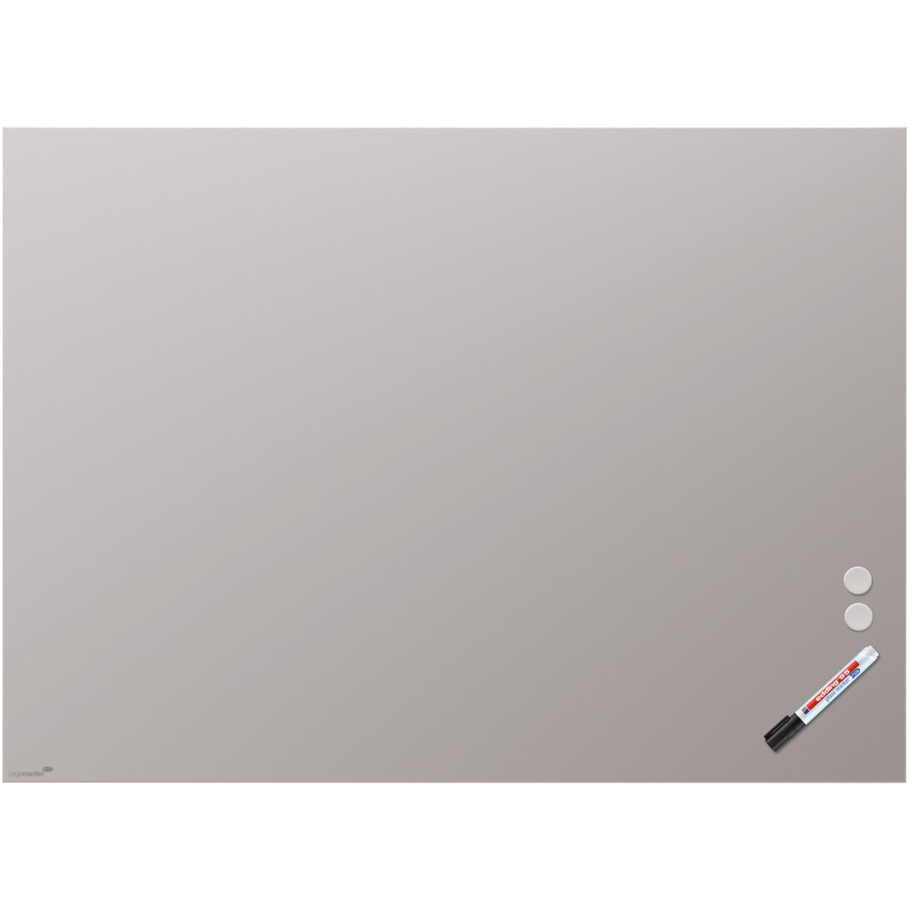 Legamaster Glasboard aus Sicherheitsglas, matt, magnethaftend, HxB 900 x 1.200 mm, grau