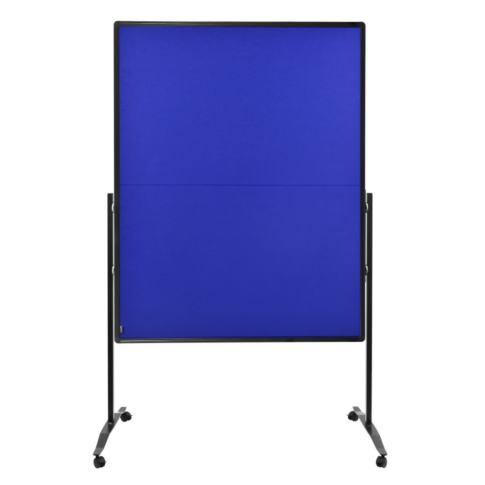 Legamaster Mobile Moderationswand PREMIUM PLUS, klappbar, HxB 1.500 x 1.200 mm, marineblau