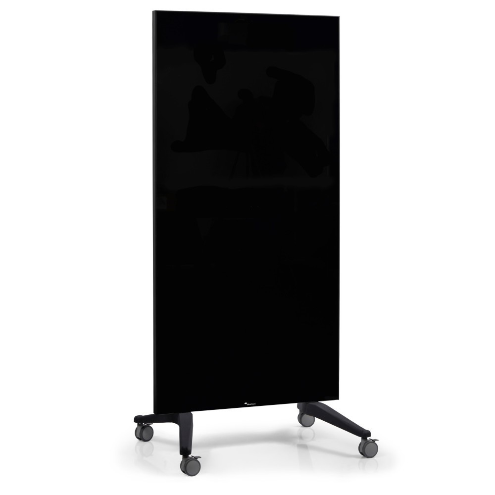 Legamaster Mobiles Glasboard, magnethaftend, HxB 1.750 x 900 mm, schwarz